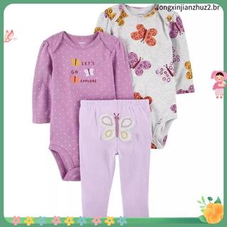 Lucky baby/kit body e calça bebê/ kit body bebê menina carters/conjunto body e calça bebê menina em Oferta na Shopee