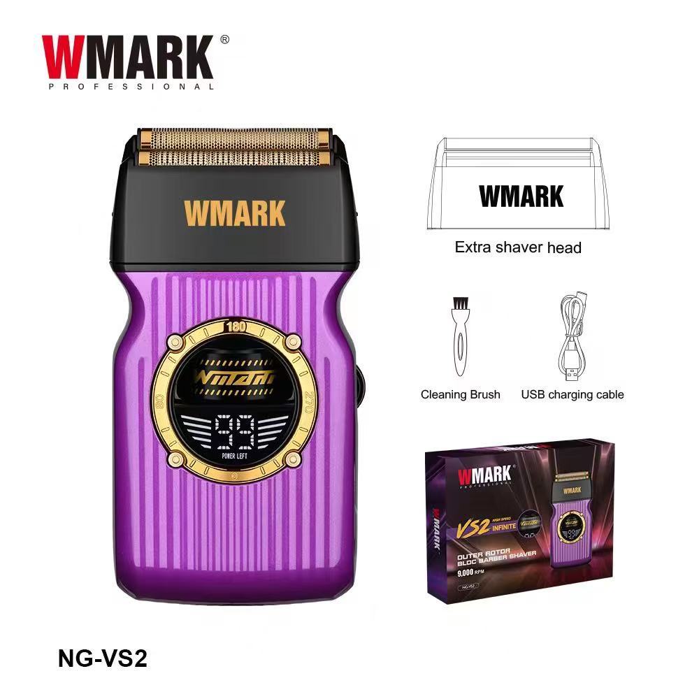 WMARK VS2 電動シェーバー 9000RPM WMARK NG-VS2 Barbeador Elétrico Rotativo Externo , motor Sem