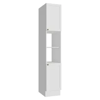 Paneleiro 40 cm 2 Portas e 2 Nichos Branco Vik Madesa em Oferta na Shopee