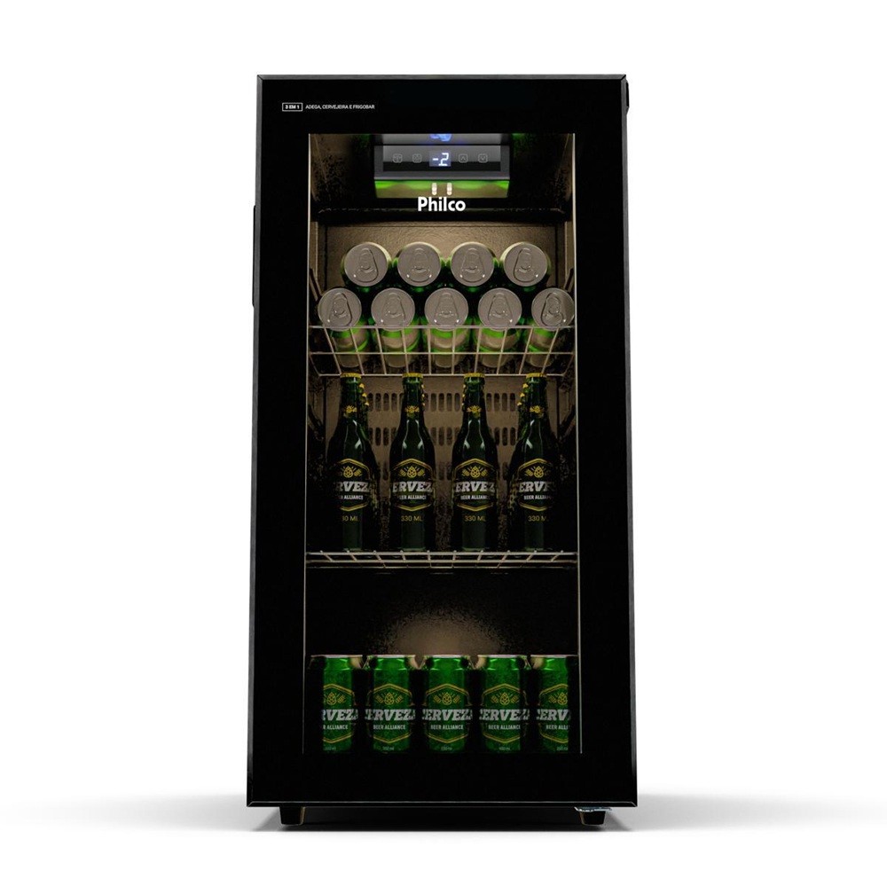 Cervejeira Philco 96L 3 em 1 PCV09A Preto