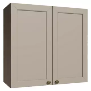 Armário Aéreo 70 cm 2 Portas Rustic/Crema Vik Madesa em Oferta na Shopee