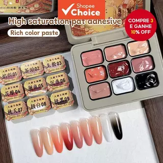 MORDDA Tang Dynasty Never Sleep City - Esmalte de Unha Novo Popular Mini 9 Grades Yi Qiuci Nail Art Color Patting Cola em Oferta na Shopee
