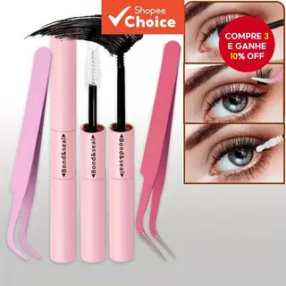 Cola para Cílios para DIY Cluster, Longa Duração, Livre de Látex, Amigável para Olhos Sensíveis, Cola de Extensão de em Oferta na Shopee