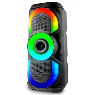 Caixa De Som Amplificada Torre Bluetooth USB Painel LED RGB Radio FM Potente 50W TWS em Oferta na Shopee