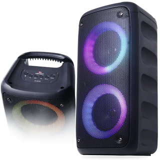 Caixa De Som Bluetooth PartyBox Led RGB Rítimico Som Alto Subwoofer Amplificado Conexão p2 Usb Karaoke em Oferta na Shopee