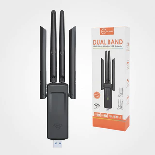 Antena WiFi USB 4 Antenas 1300Mbps Dual Band 5GHz Alta Performance
