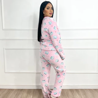 Pijama Feminino Inverno Ultra Soft Estampas Variadas em Oferta na Shopee