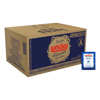 Adoçante em Pó Sucralose com 400un União em Oferta na Shopee