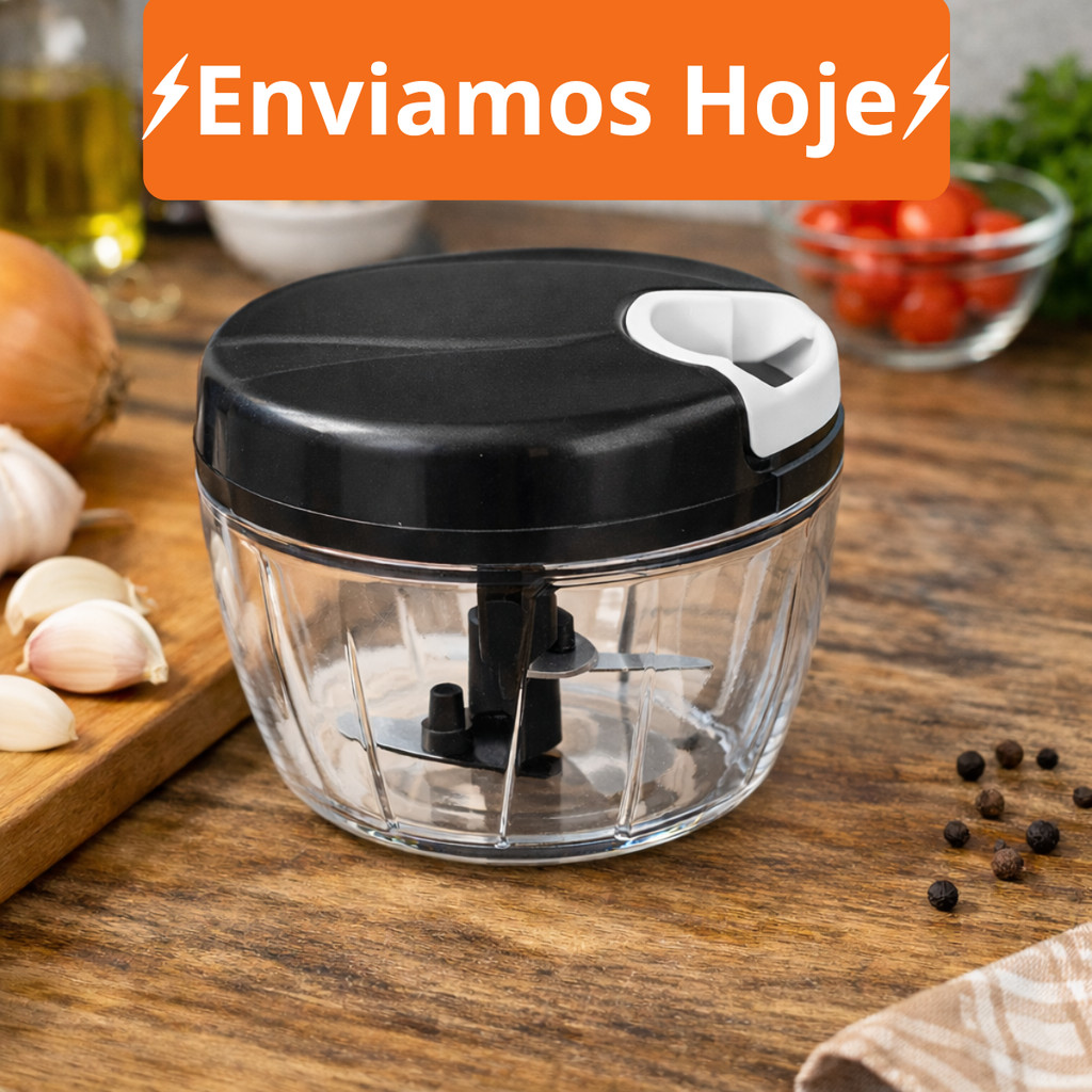 Processador Triturador de 500ML/ Grande de alimentos manual,