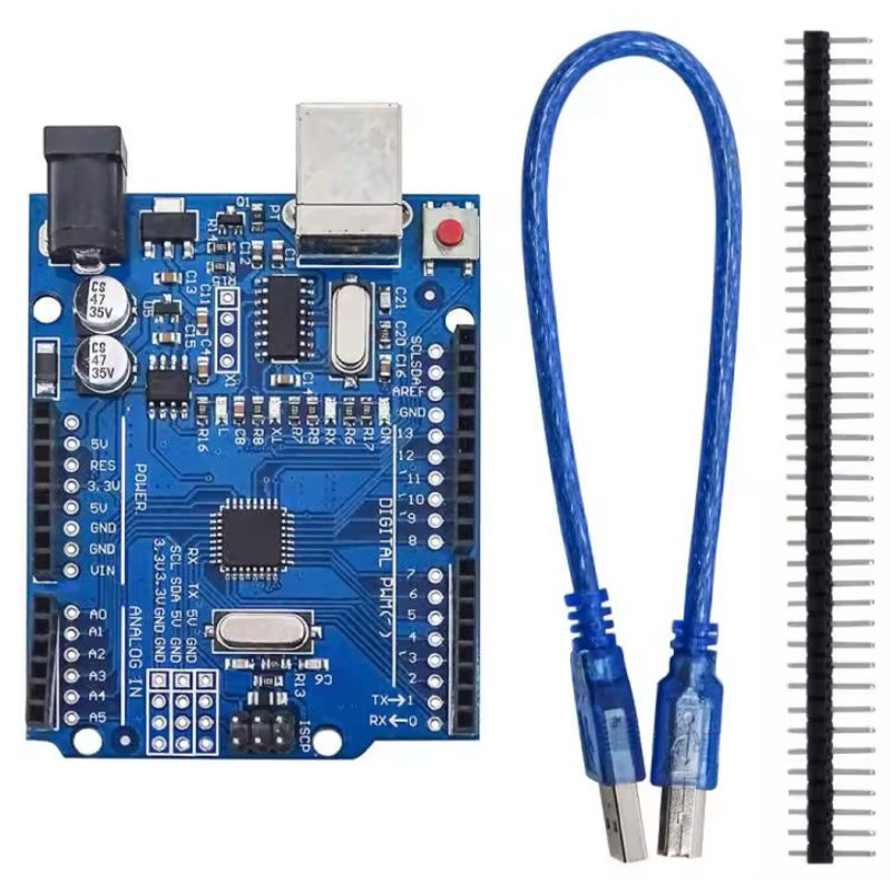 Placa R3 de desenvolvimento compatível Arduino UNO | Shopee Brasil