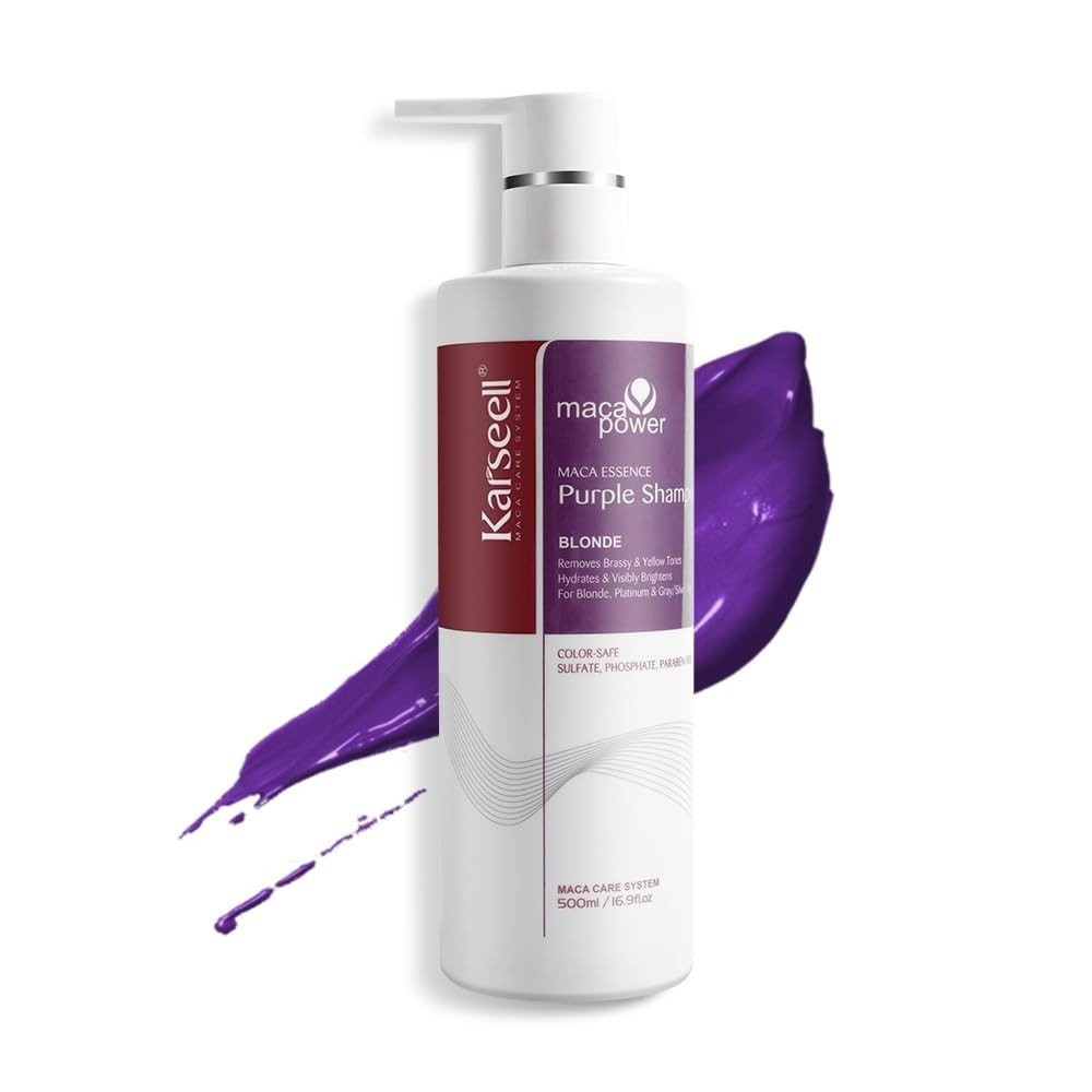 Shampoo Karseell Roxo Profissional Neutraliza Tons Bronze e Amarelos ...