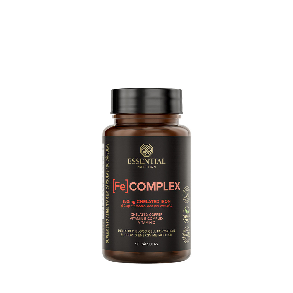 Fe Complex Essential Nutrition 90 Cápsulas | Shopee Brasil