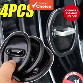 4 Pçs Fechadura Da Porta Do Carro Amortecedor Almofada Silicone Proteção Contra Acidentes Selo Guarda Plug Kit Acessório em Oferta na Shopee