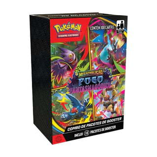 Cartas Pokémon Booster Fogo Fantasmagórico 108 Cards - Copag em Oferta na Shopee