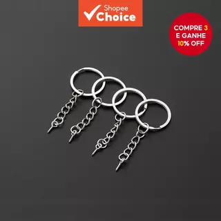  150 peças, 25mm, chaveiro DIY, argolas de chave prateadas, corrente curta dividida, suporte de chave, pequeno anel