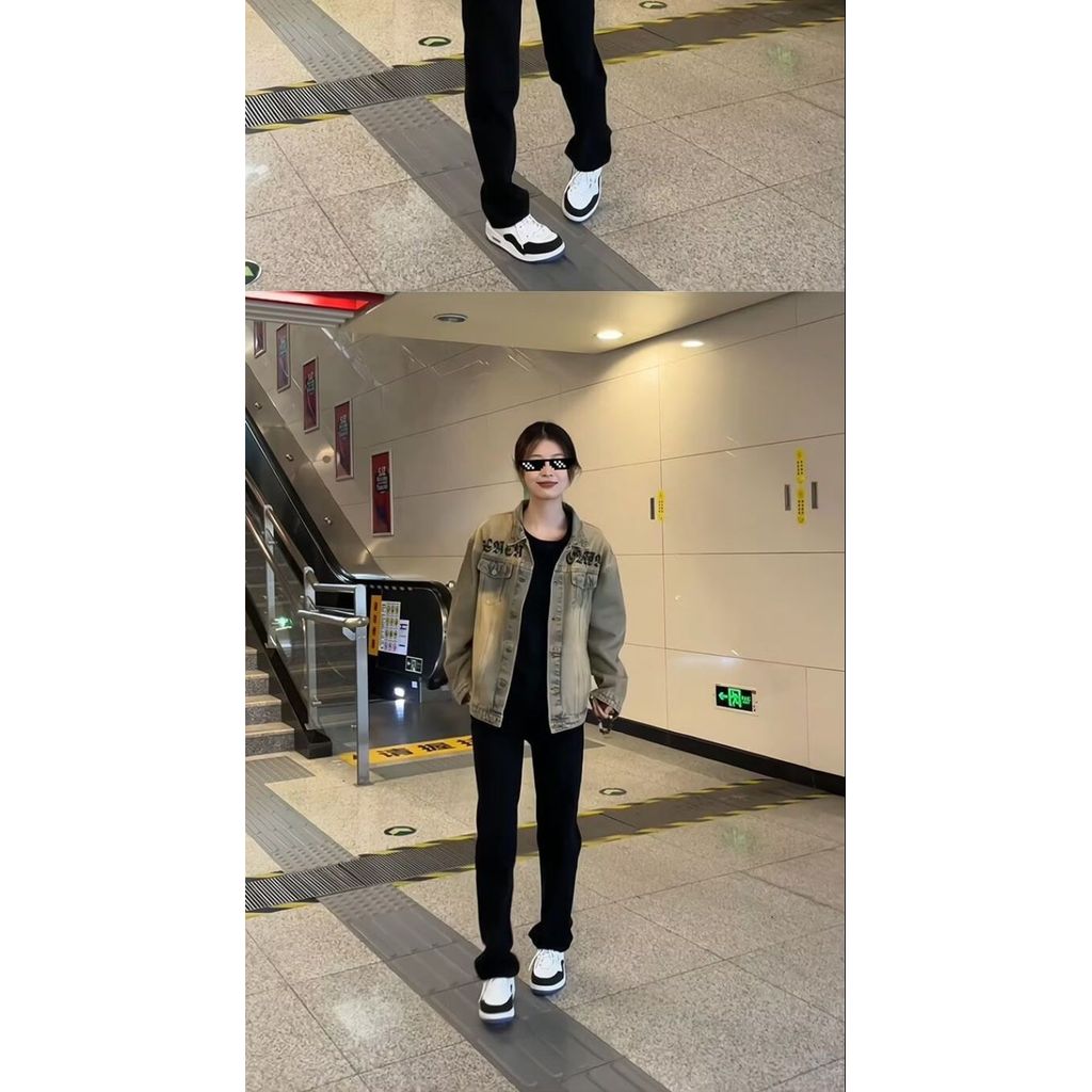 Coreia Coreia 2026 Jaqueta jeans retrô americana feminina primavera ...