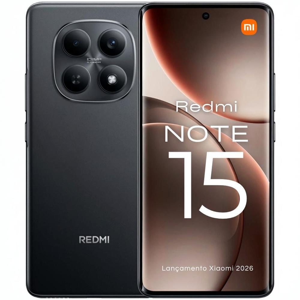 Celular Xiaomi Note 15 Lançamento 2026 256GB 128GB Câmera 108MP 20MP ...