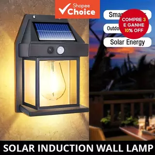 Luz Solar De Parede De Tungstênio Para Exterior , Sensor De Movimento , IP65 , À Prova D'água , LED , Segurança Pátio ,