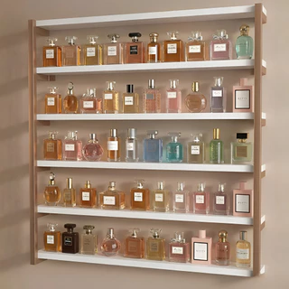 Prateleira Expositora De Parede Para Perfumes E Esmaltes em Oferta na Shopee