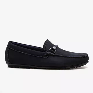 Mocassim Masculino Tom Couro Azul em Oferta na Shopee