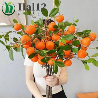Ramo De Laranja Artificial HALB , Folhas Verdes , Falsa , Fruta , Árvore Frutífera De Simulação De Plástico em Oferta na Shopee