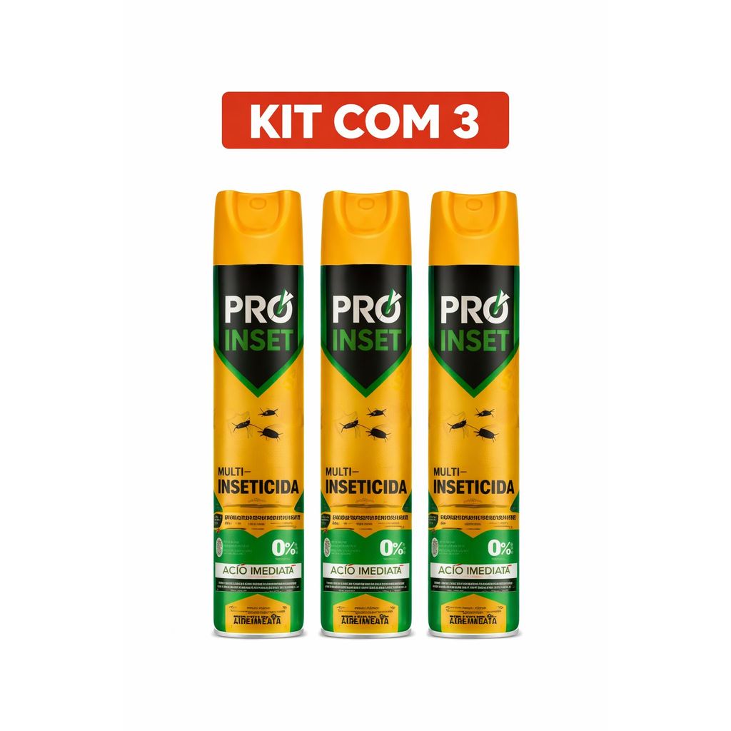 KIT C/3 INSETIKit com 3 Inseticida 250ml cada PRO INSET Multi ...