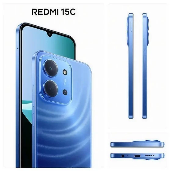 Celular Xiaomi Redmi 15C Dual SIM de 256GB 8GB RAM de 6.9 50MP 8MP Bateria 6000mAh Proteção IP64 Lançamento 2025