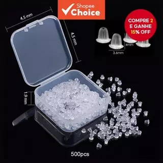 Brinco De Silicone Costas 500 Peças Rolhas De Borracha Universais Para Orelha , Suprimentos Fabricação De Joias DIY em Oferta na Shopee