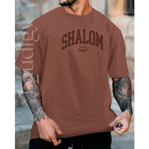 Shalom トップス Camiseta Camisa Masculina Shalom 100% Algodão Lançamento | Shopee