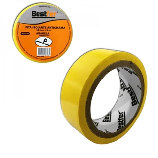 Fita isolante anti-chamas 18 mm x 5 metros - BFH1144 Bestfer em Oferta na Shopee