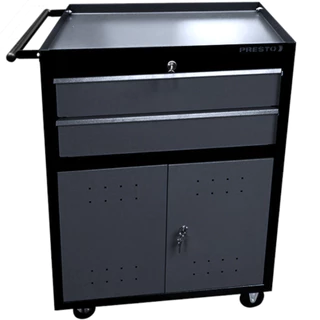 Carrinho para ferramentas com 2 gavetas e 2 portas - Dark - Presto em Oferta na Shopee