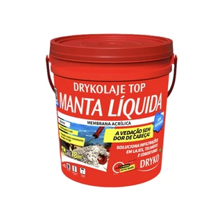 Manta líquida impermeabilizante para lajes 4kg - DRYKOLAJE TOP - Dryko em Oferta na Shopee