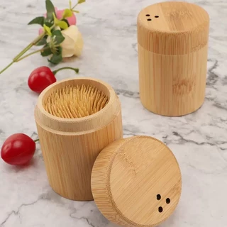 Paliteiro de Bambu Moderno e Elegante - Dispenser para Mesa de Jantar e Cozinha