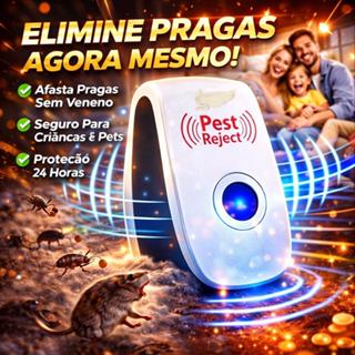 KIT 4/3/2/1 Repelente Eletrônico Ultrassônico Mosca Pernilongos Baratas Morcegos repele e Espanta Ratos