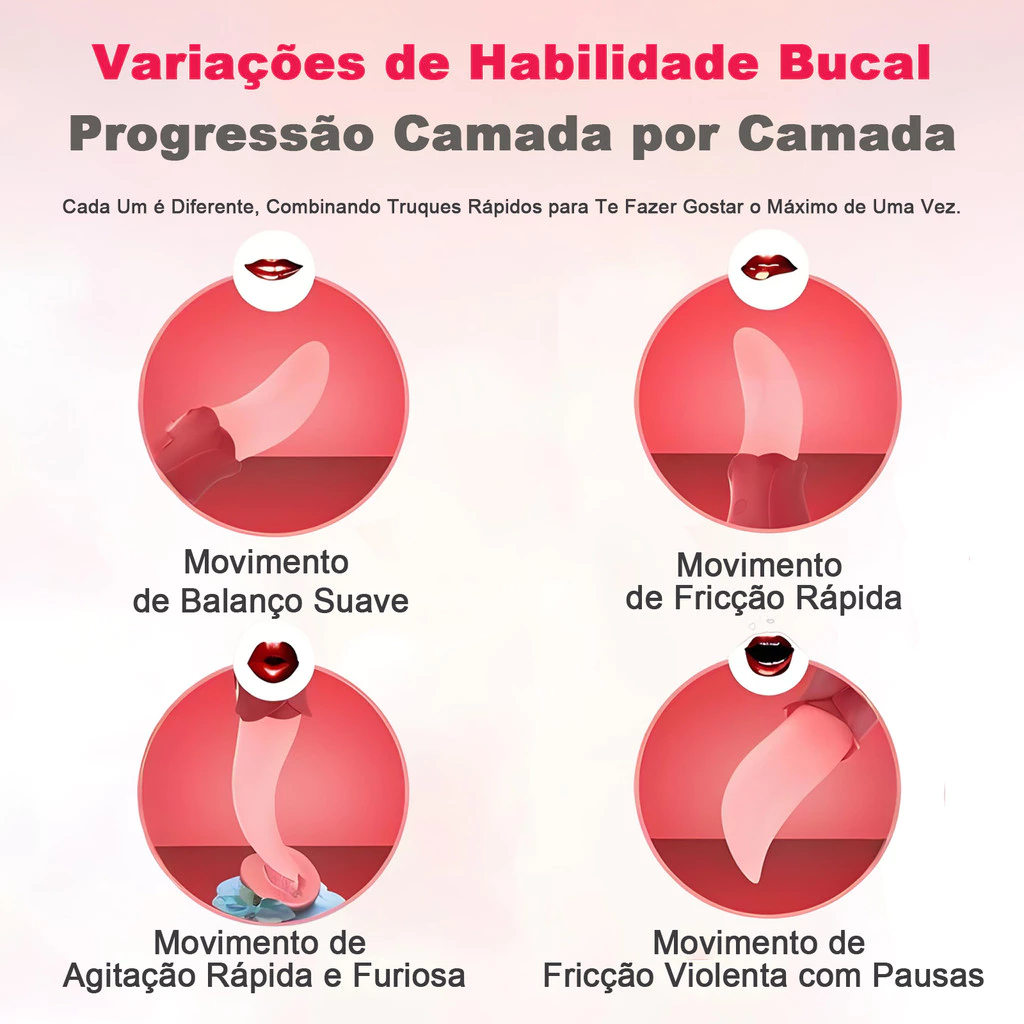 Vibrador rojo de lengua realista ofrece una estimulación versátil para clítoris, pezones y punto G con 10 potentes modos de vibración
