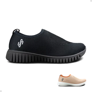 Tênis Feminino Usaflex Slip On Leve Calce Fácil Macio Básico em Oferta na Shopee