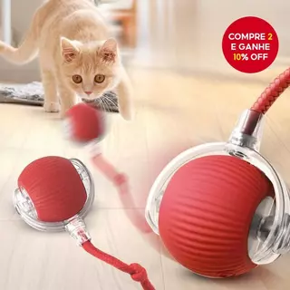 Bola Interativa Automática Para Gatos KittyFrolic , Brinquedo De Treinamento Elétrico Com Recurso De Rolo Inteligente , em Oferta na Shopee