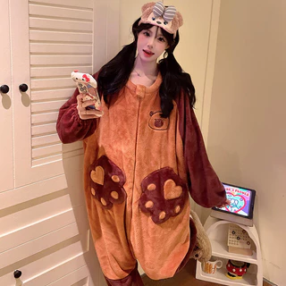 Saco de dormir crianças médio grande crianças inverno engrossado flanela à prova de chute colcha Kapibara meninas pijama em Oferta na Shopee