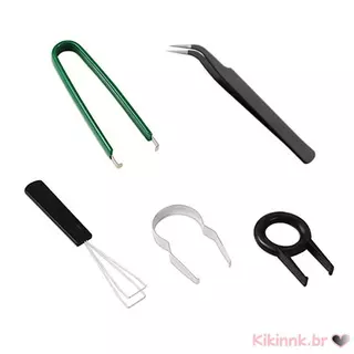 Kiki 5 Peças Ferramentas De Limpeza De Teclado Removedor De Teclas Interruptores Extrator Pinça