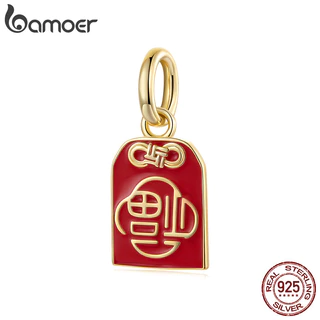 Bamoer 925 Prata Esterlina Charme Sorte Bolsa Pingente DIY Para Pulseira Presentes Mulheres em Oferta na Shopee