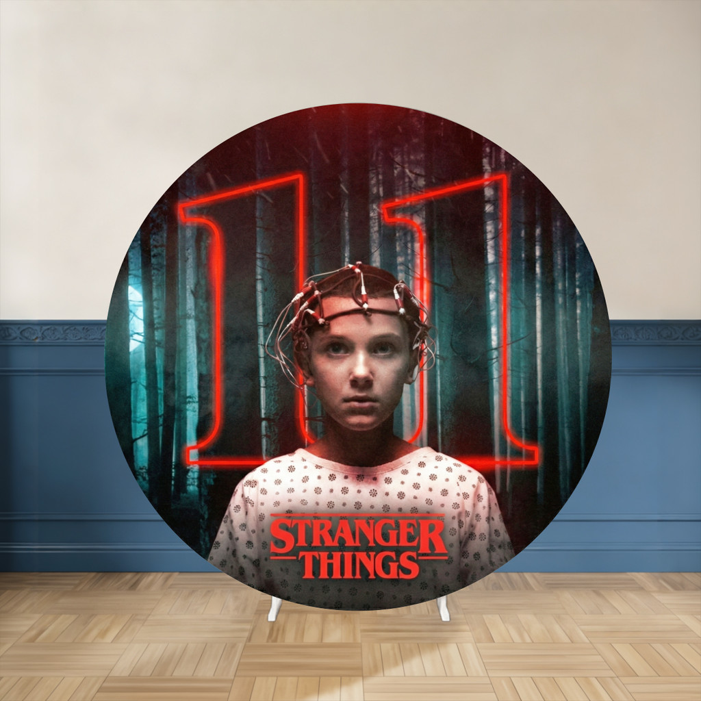 Painel Redondo Stranger Things Tema Serie | tecido premium | frete ...