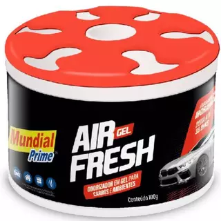 Aromatizante cheirinho em gel para carros 100g Morango - PT2500002 - Mundial Prime em Oferta na Shopee