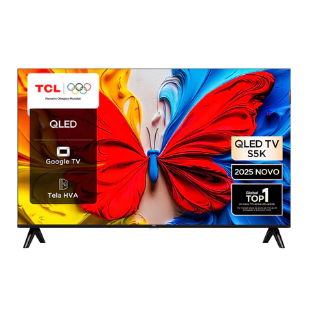 Smart TV 32 Polegadas FHD 32S5K QLED Dolby Audio TCL