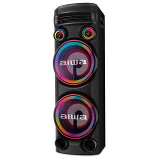 Torre de Som T2W-02 com Bluetooth, Iluminação RGB e Entrada USB 2300W RMS Aiwa em Oferta na Shopee