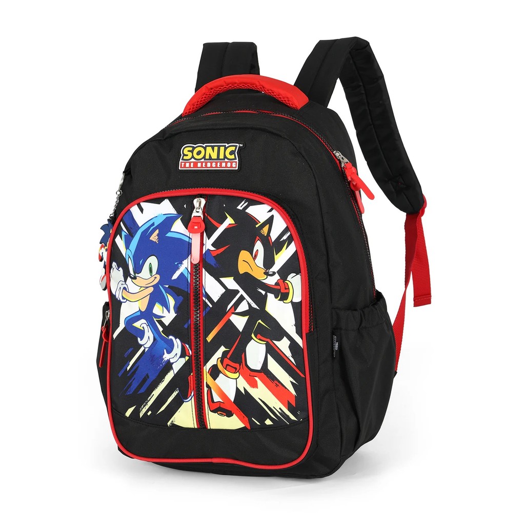 Mochila Escolar Sonic E Shadow Oficial Luxcel Preto | Shopee Brasil