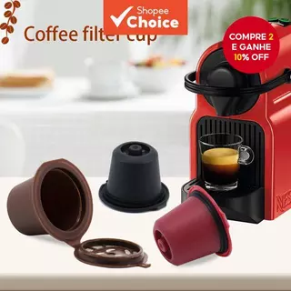 6 Peças Recarregáveis Reutilizáveis Para Cápsula Nespresso , Máquina De Café Expresso Cápsulas Com Colher Uma Escova em Oferta na Shopee