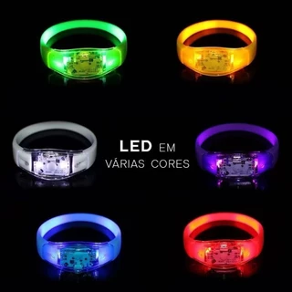 Pulseira Led Ativa Conforme a Batida da Musica ou Som em Oferta na Shopee