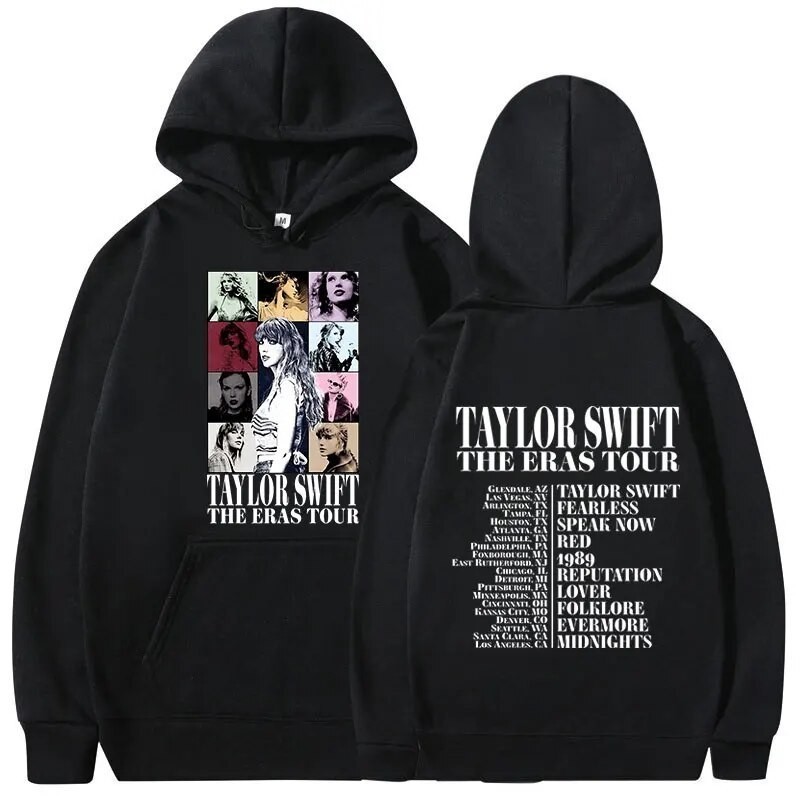 ミュージシャン ERAS TOUR HOODIE Taylor Swift Moletom Canguru Capuz Taylor Swift The Eras Tour 2023 World Estilo