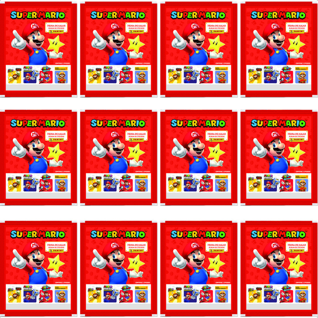 Kit 50 Figurinhas Super Mario Hora De Brincar (10 Envelopes) em Oferta na Shopee