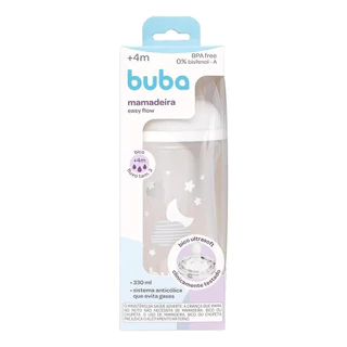 Mamadeira Buba Easy Flow Nuvem Branca 330ml em Oferta na Shopee